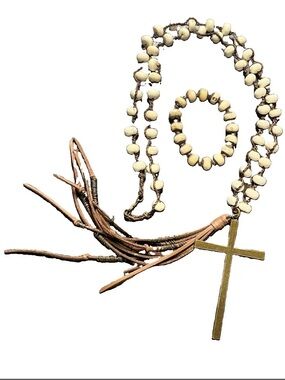 Artisan made Blessed Mess Custom Tassel Neckless &matching bracelet